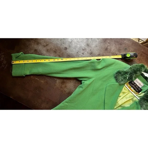 Lily & Taylor Vtg Wool Jacket Mink Womens Sz 16 Kelly Green Blazer Mob Wife EUC Blazers & Suit Jackets